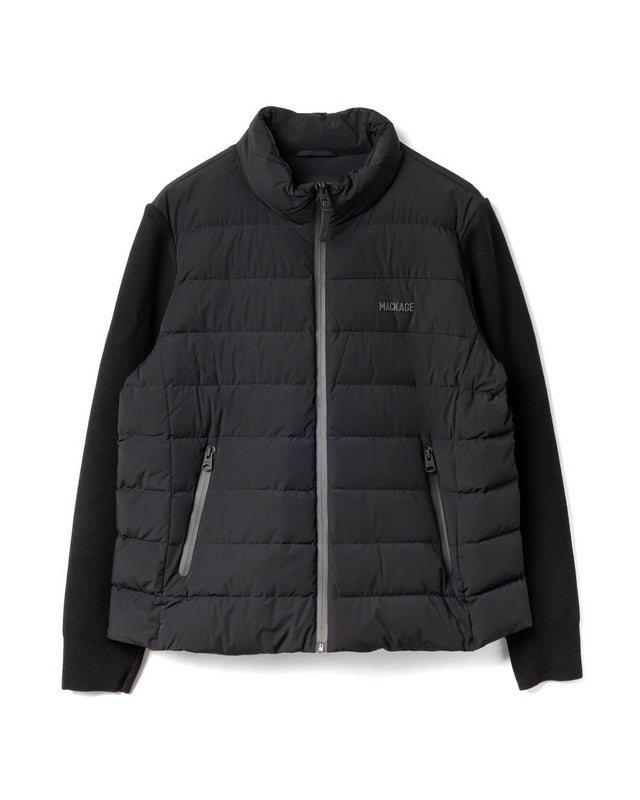OCEANE-CITYZ MIXED MEDIA LIGHT DOWN JACKET - BLACK OCEANE-CITYZ -BLACK MACKAGE