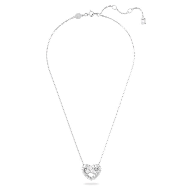 MATRIX PENDANT - WHITE/RHODIUM PLATED