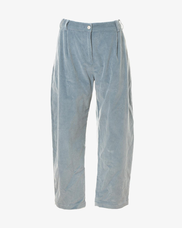 WOMENS CORDUROY TROUSER - BLUE W2R-298T-L31070 43 PAUL SMITH
