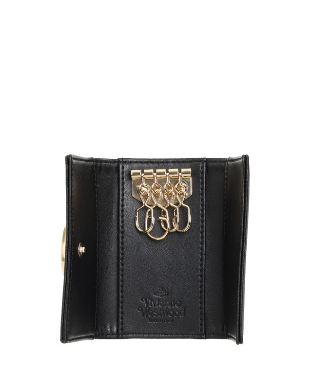 KEY CASE - BLACK 5115002HU-S000B -N402 BLACK Vivienne Westwood