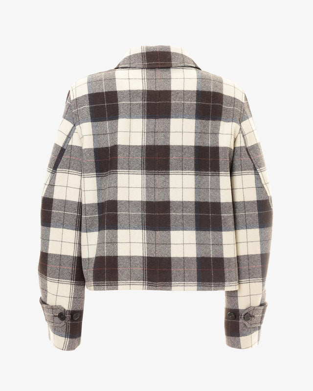 WOMENS JACKET - BROWN MULTI W1R-330J-L02159 1 PAUL SMITH