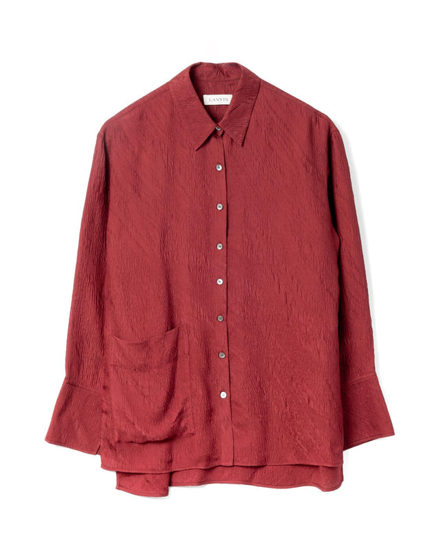 TEXTURED LOOSE-FIT SHIRT - CINOBER RW-TO0010-6102-E25 -310 CINOBER LANVIN