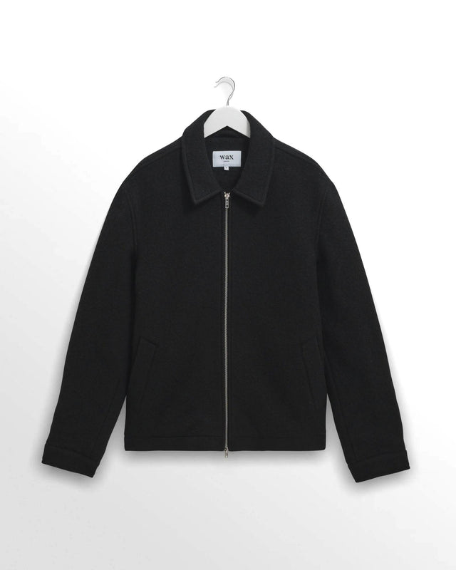 BOILED WOOL ELDON JACKET - MIDNIGHT NAVY AW25-JKT-ELD-BWP-MID -MIDNIGHT NAVY WAX LONDON