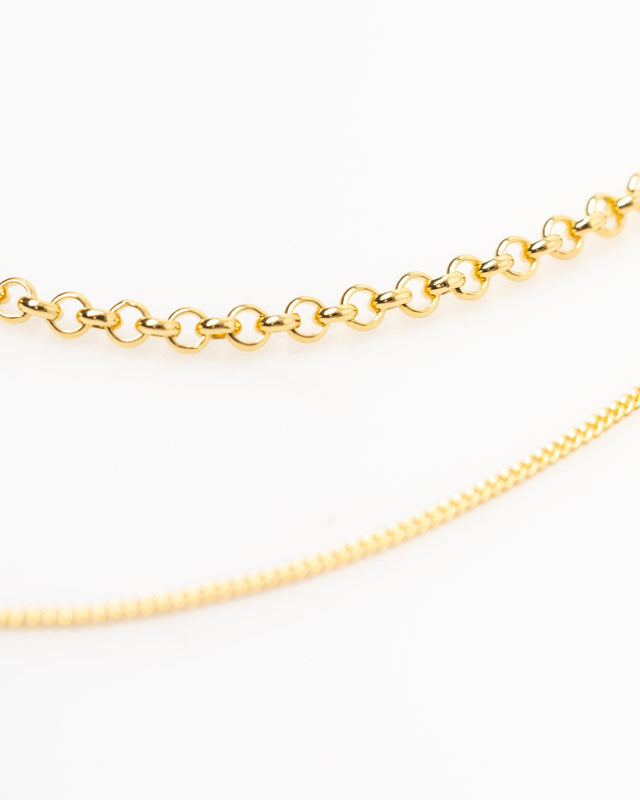 CASCADE NECKLACE - GOLD CAS-NE-69 -GOLD BAR JEWELLERY