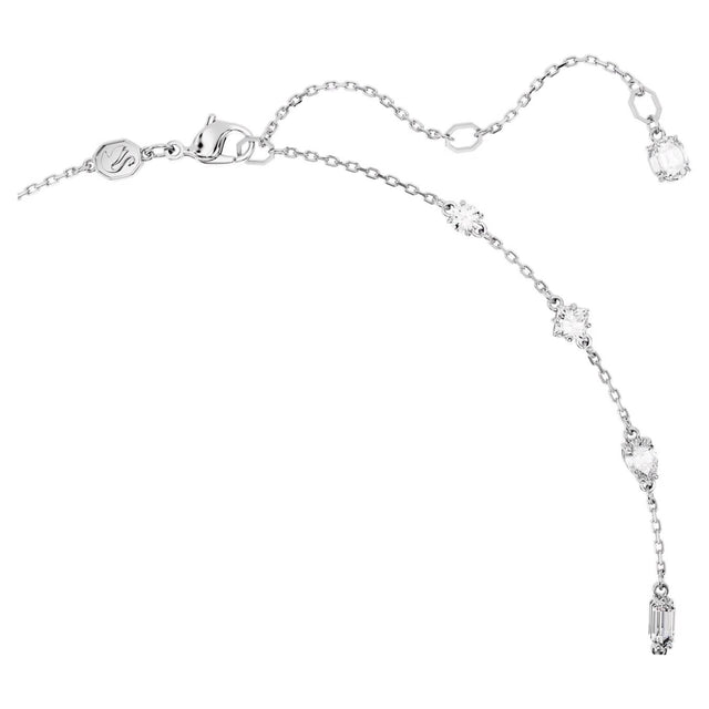 MESMERA NECKLACE - WHITE/RHODIUM PLATED