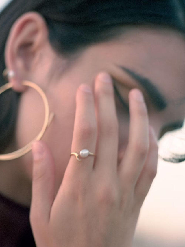 MOONSHINE RING - GOLD 500383YG -GOLD MARIA BLACK