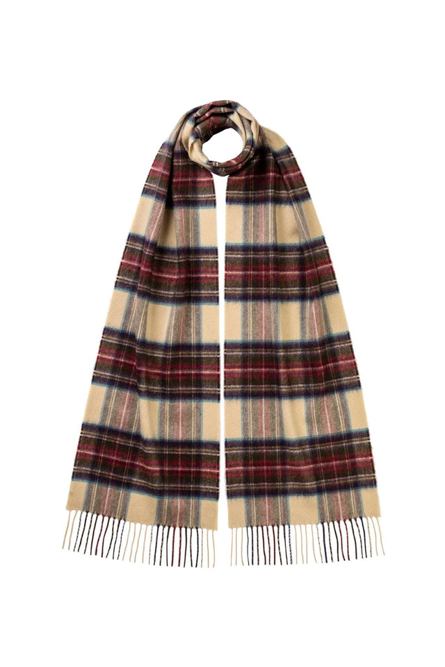 CASHMERE WOVEN SCARF - HESSIAN DRESS STEWART WA000016 -HESSIAN DRESS STEWART JOHNSTONS OF ELGIN