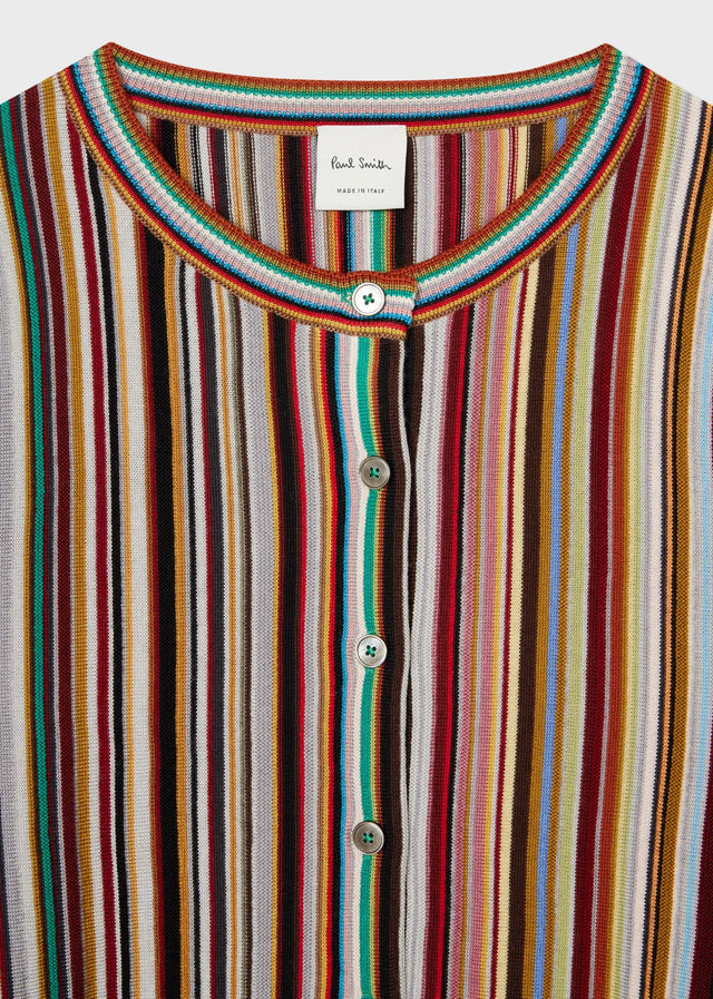 WOMEN'S SIGNATURE STRIPE CARDIGAN - MULTI W1R-460N-N11019 92 PAUL SMITH