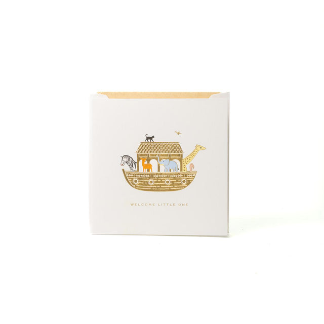 BIRTH GREET NOAH ARKS 1CE - WHITE WOVE 1031125 -WHITE WOVE SMYTHSON