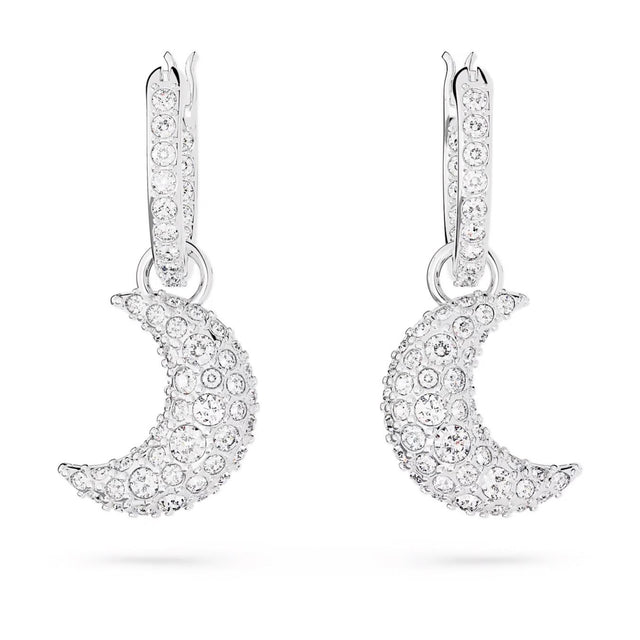 SUBLIMA DROP EARRINGS - WHITE/RHODIUM PLATED 5666157 CRE/RHS SWAROVSKI