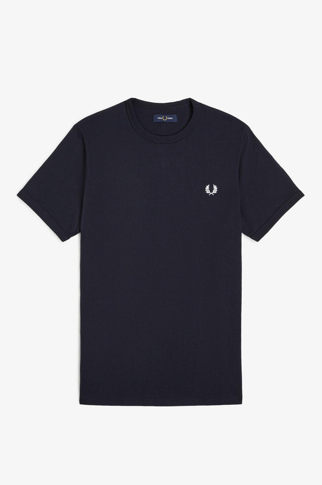 RINGER T-SHIRT - NAVY M3519 -608 FRED PERRY