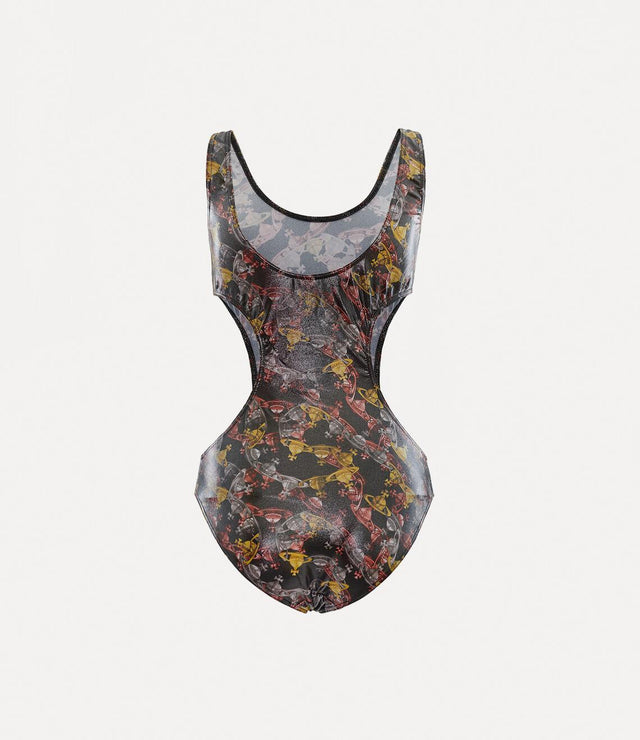 CRAZY ORB ONE PIECE SWIMSUIT - BLACK 8101000N-J0070 N401 Vivienne Westwood