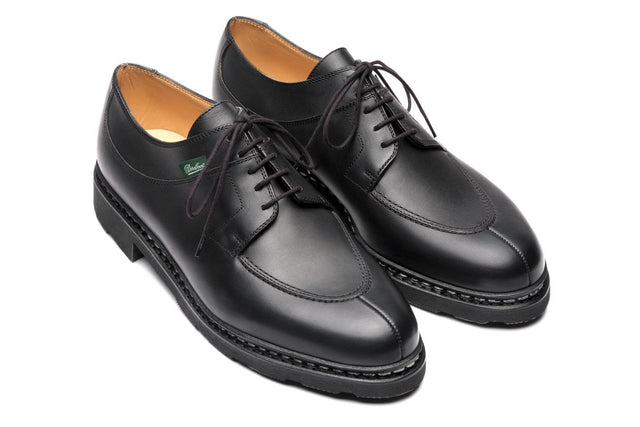 AVIGNON LEATHER SHOES - GRIFF II NOIRE 705109 -LIS NOIR PARABOOT