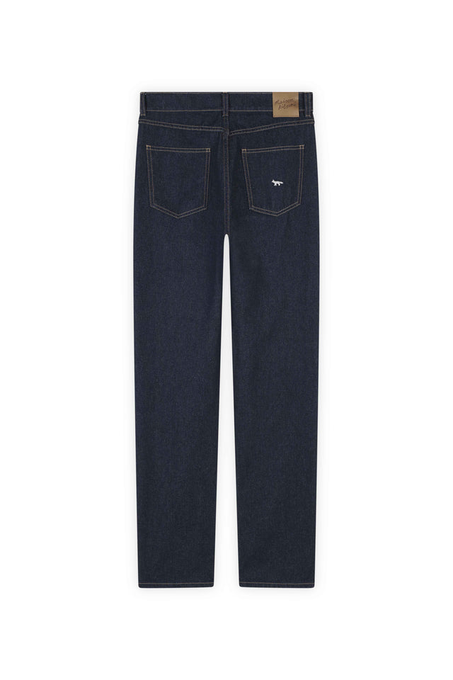 HIGH WAISTED JEANS - WASHED INDIGO LW01103WW0081 WASHED INDIGO Maison Kitsune