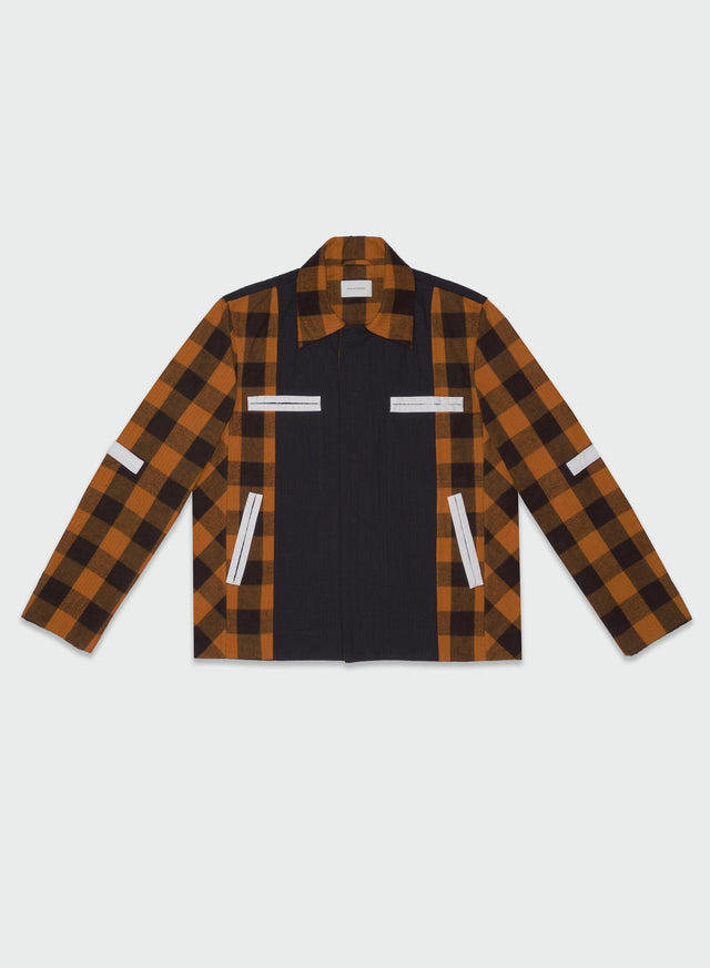 PLAID WORKER JACKET - ORANGE CGAW23CWOJKT62 ORANGE CRAIG GREEN