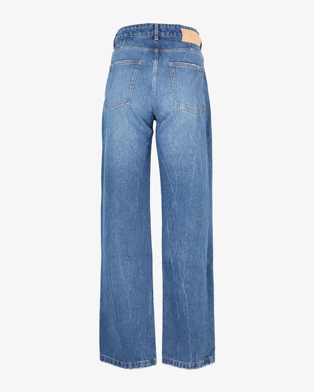 USED STRAIGHT FIT JEANS - USED BLUE UTR500.DE0016 480 AMI PARIS