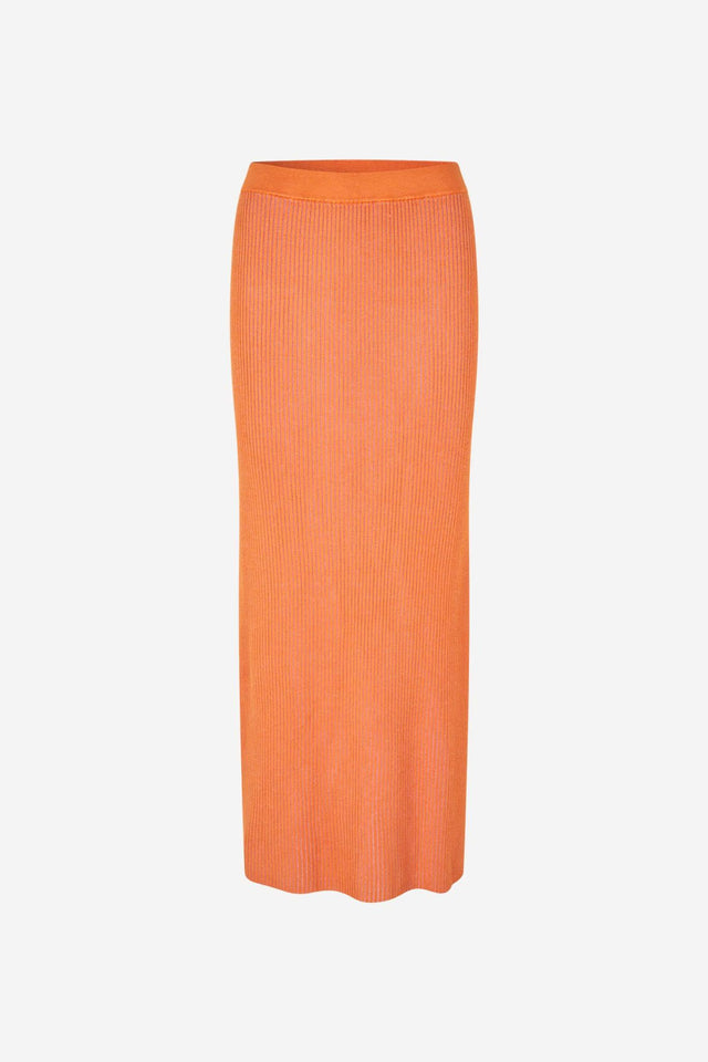 SACHERYL SKIRT - AUTUMN MAPLE MEL. F25100047 -AUTUMN MAPLE MEL. SAMSOE SAMSOE