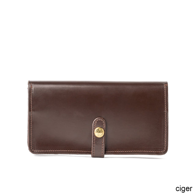 ROUND LONG PURSE - CIGAR