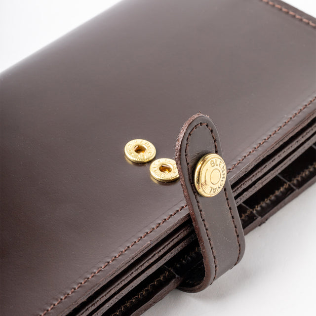 ROUND LONG PURSE - CIGAR