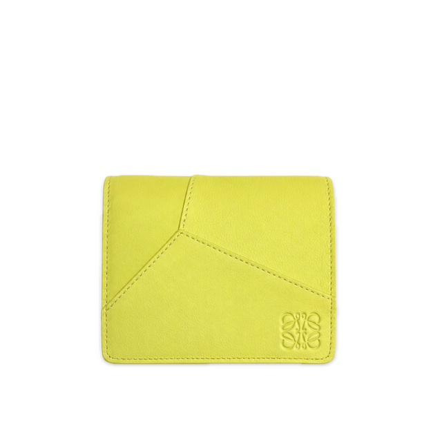 PUZZLE EDGE COMPACT ZIP WALLET - ANISE