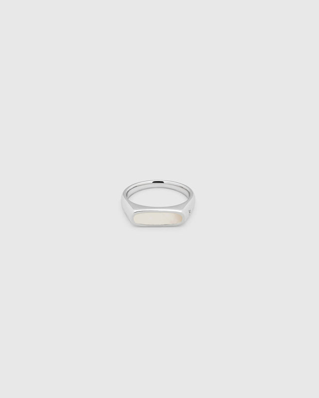 MARIO RING WHITE MOP -  WHITE MOP