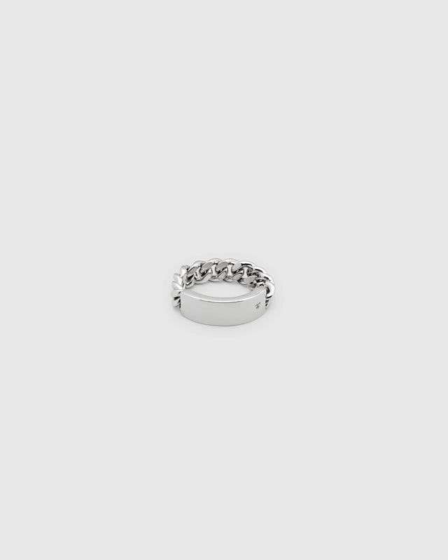 ID BAND RING -  SILVER