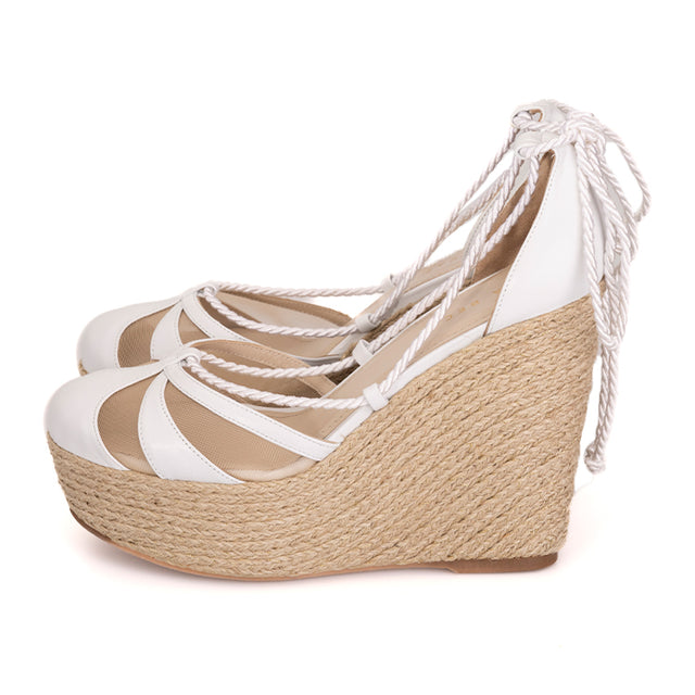 SABRINA WEDGE - WHITE