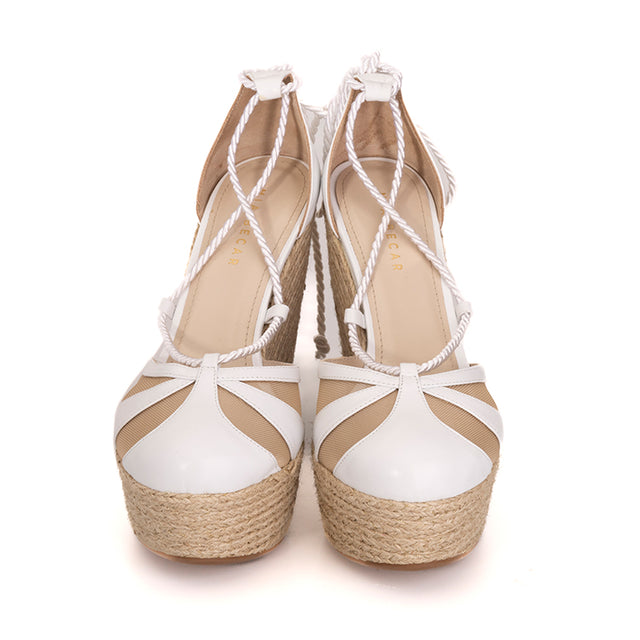 SABRINA WEDGE - WHITE