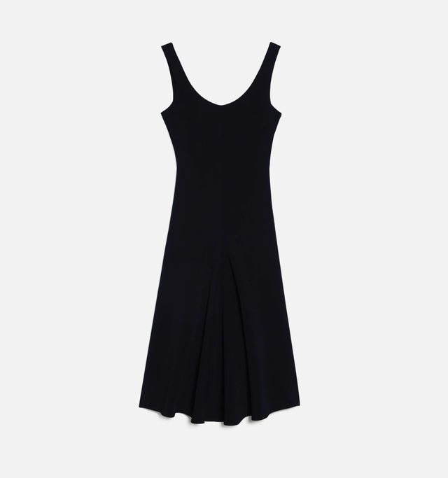 DRESS WITH GODETS - BLACK FDR210.273 -001 AMI PARIS 