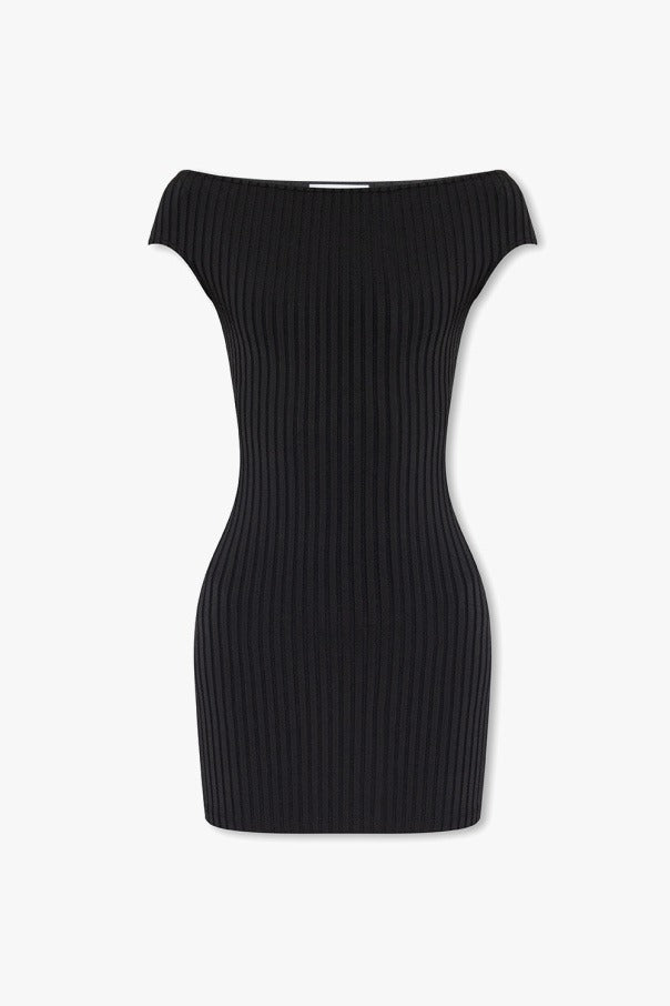 MINI DRESS BARE SHOULDERS - BLACK FDR006.JE0009 -BLACK AMI PARIS 