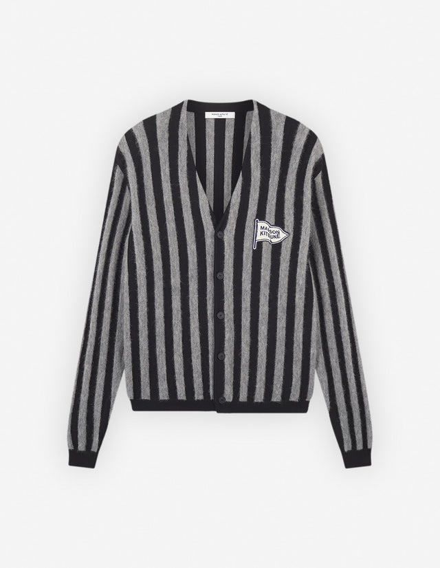 Maison Kitsune LM00802KT1086BLACK/STONE STRIPES