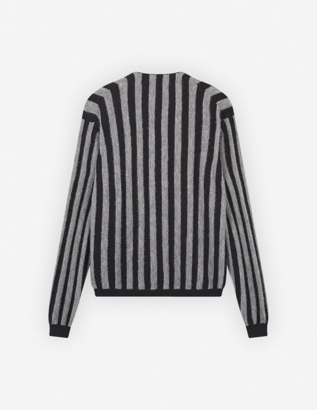 Maison Kitsune LM00802KT1086BLACK/STONE STRIPES