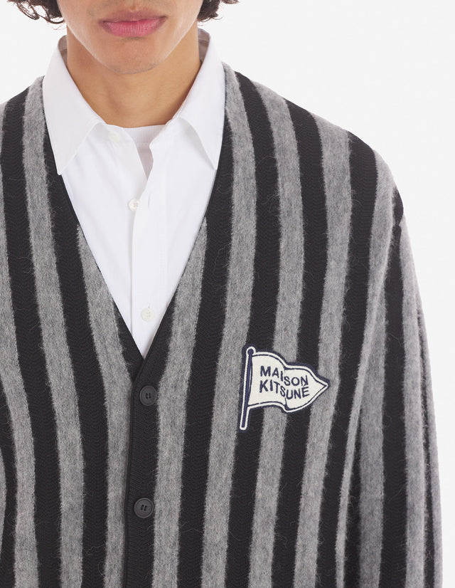 Maison Kitsune LM00802KT1086BLACK/STONE STRIPES