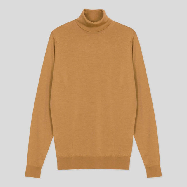 John Smedley CHERWELL PULLOVER ROLL NECK LSNUTMEG