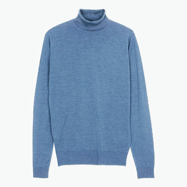 John Smedley CHERWELL PULLOVER ROLL NECK LSWINTER VIOLET