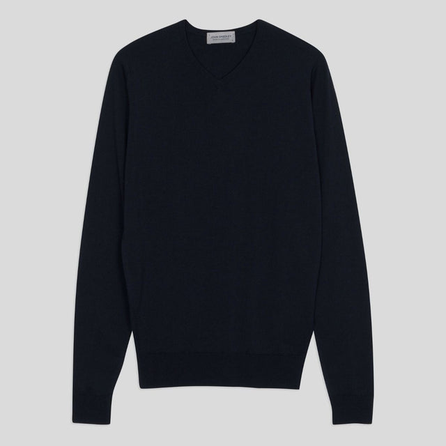 John Smedley SHIPTON PULLOVER VN LSMIDNIGHT