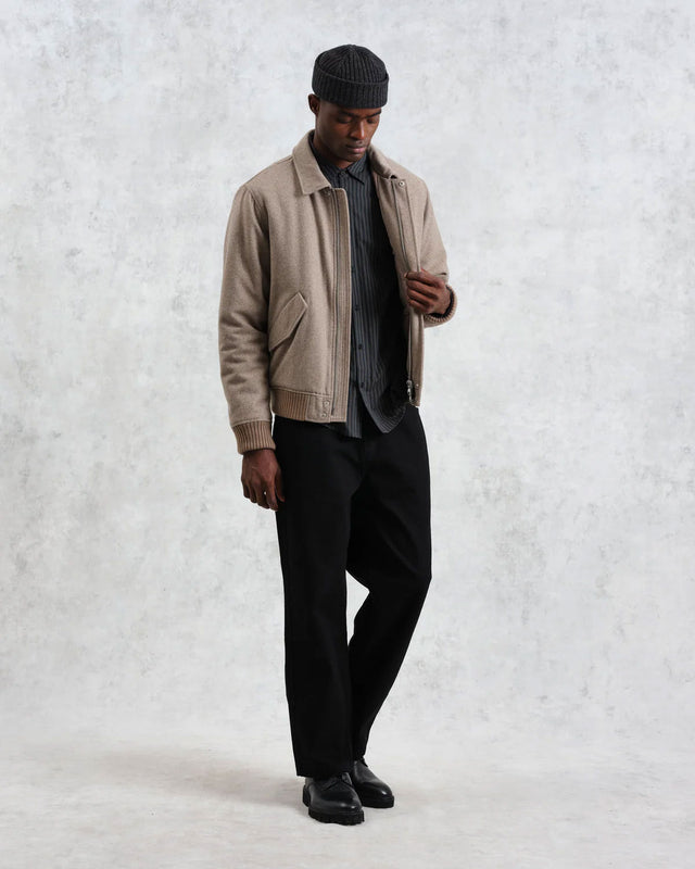 WAX LONDON AW24-JKT-KNO-BKN-NAT-NATURAL