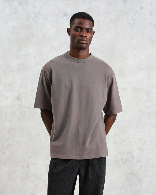 WAX LONDON AW24-TEE-MIL-BLP-DKG-DARK GREY