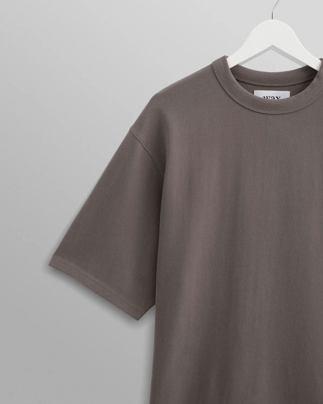 WAX LONDON AW24-TEE-MIL-BLP-DKG-DARK GREY