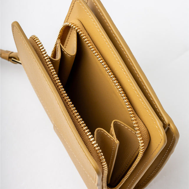 PUZZLE EDGE COMPACT ZIP WALLET - SAHARA