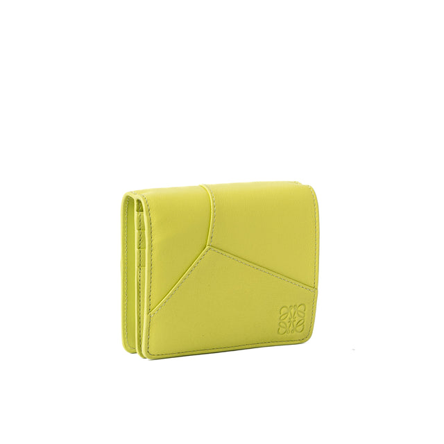 PUZZLE EDGE COMPACT ZIP WALLET - ANISE