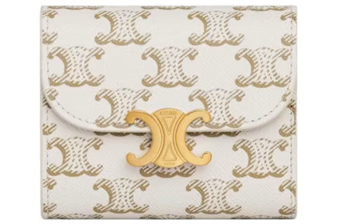 SMALL FLAP WALLET - WHITE