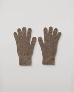 MENS 100% CASHMERE KNITTED GLOVES - HEATHCOT