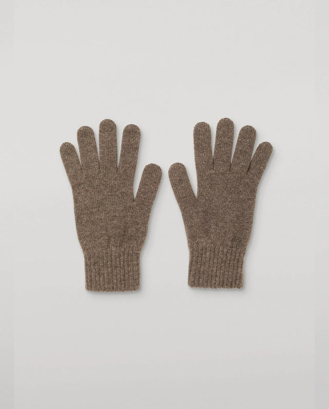 MENS 100% CASHMERE KNITTED GLOVES - HEATHCOT