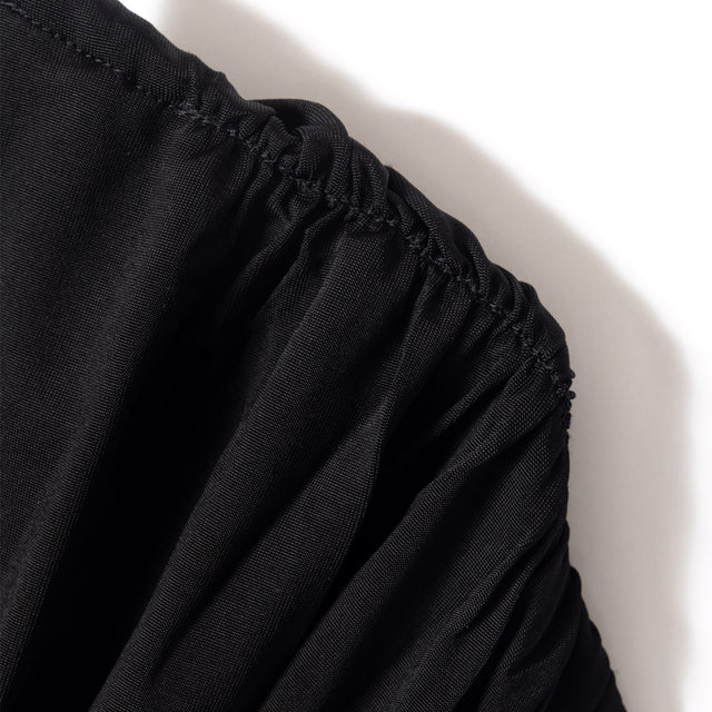 DRAPED DRESS - BLACK
