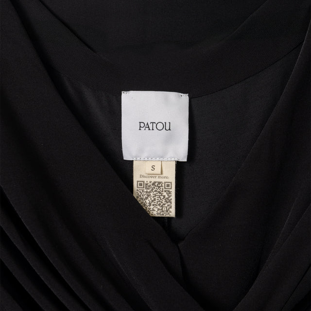 DRAPED DRESS - BLACK