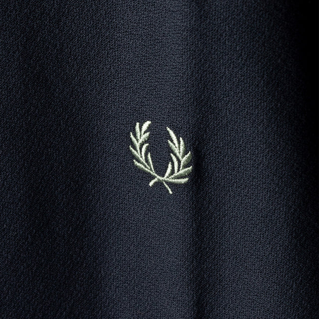 TRIM DETAIL CREPE PIQUE - NAVY