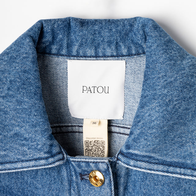 ICONIC DENIM SHAPED JACKET - HERITAGE BLUE WASH