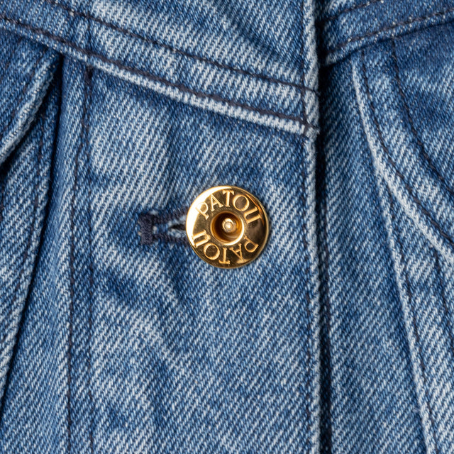 ICONIC DENIM SHAPED JACKET - HERITAGE BLUE WASH