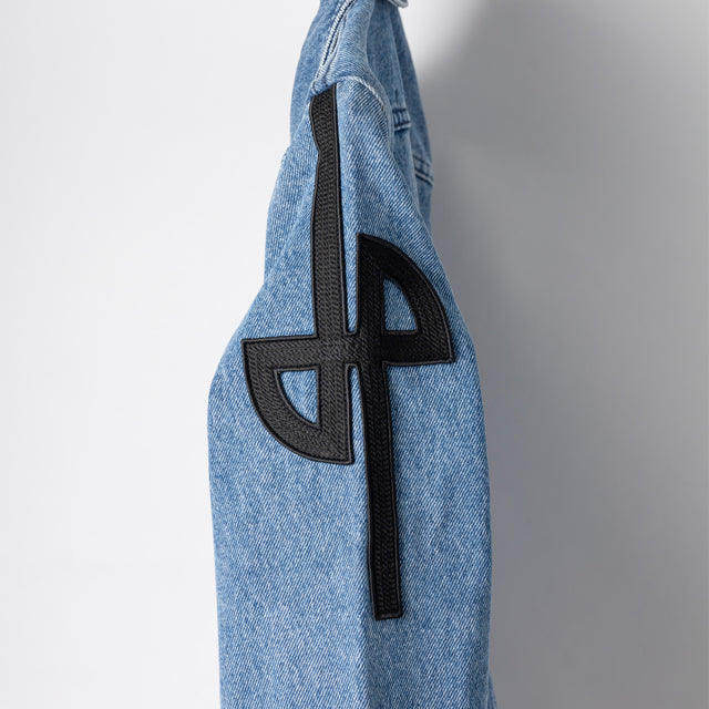 ICONIC DENIM SHAPED JACKET - HERITAGE BLUE WASH